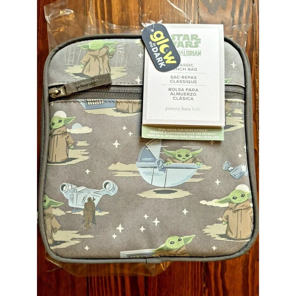 Pottery barn School Kid STAR WARS BACKPACK Mandalorian Solo+Lunch bag 🚀 -